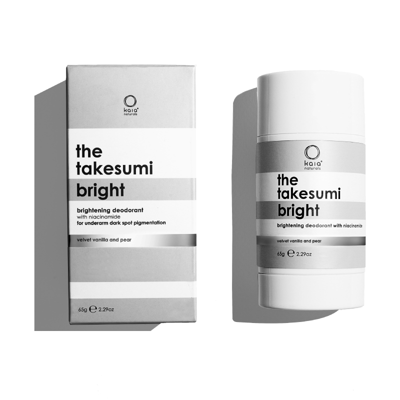 takesumi bright brightening deodorant with carton on white background