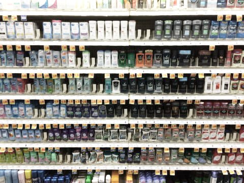 antperspirants on shelf - image by beauty.thefuntimesguide.com
