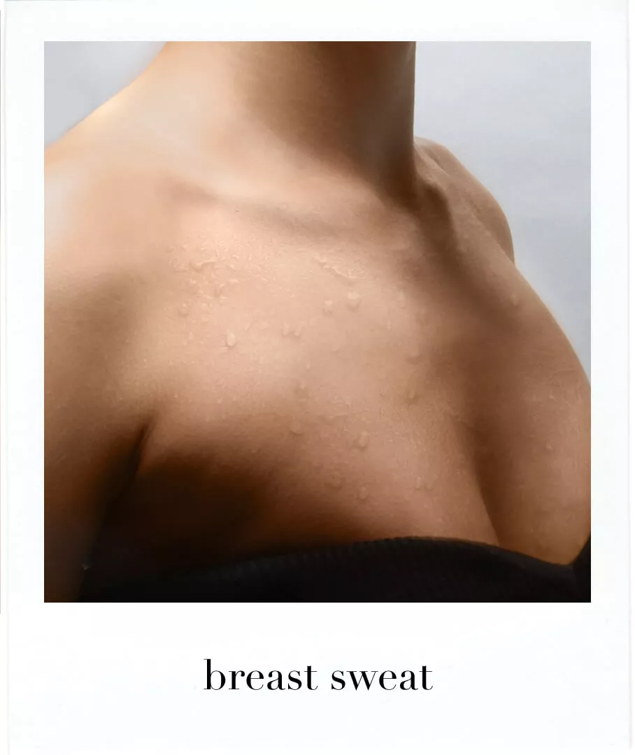 breast sweat