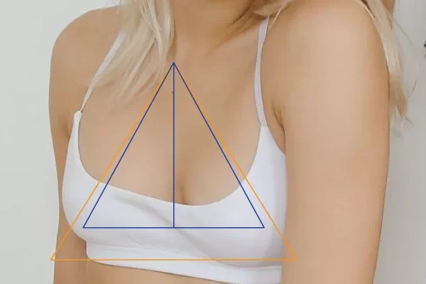 golden triangle boob sweat
