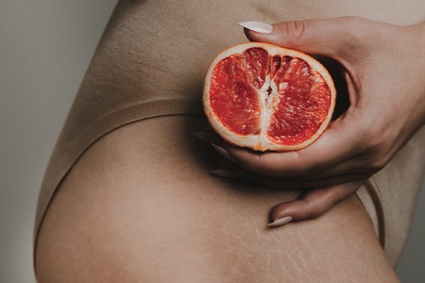 smelly vagina - close up on grapefruit